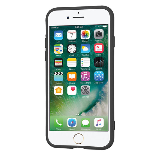 Custodia per Apple iPhone SE (2022) / SE (2020) / 8 / 7, Techsuit, SoftFlex, Nera