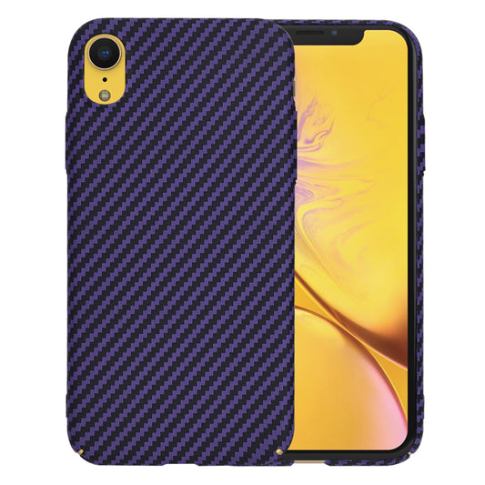 Custodia per Apple iPhone XR, Techsuit, Carbonite FiberShell, Viola