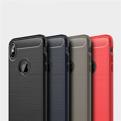 Case for Apple iPhone XS Max, Techsuit, Carbon, Black