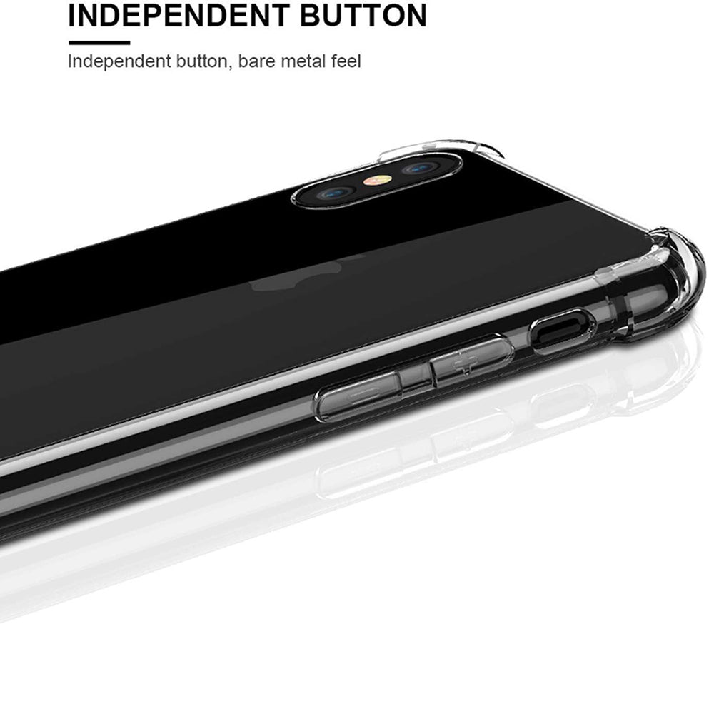 Custodia per Apple iPhone XS Max, Techsuit, Shockproof Clear, Trasparente