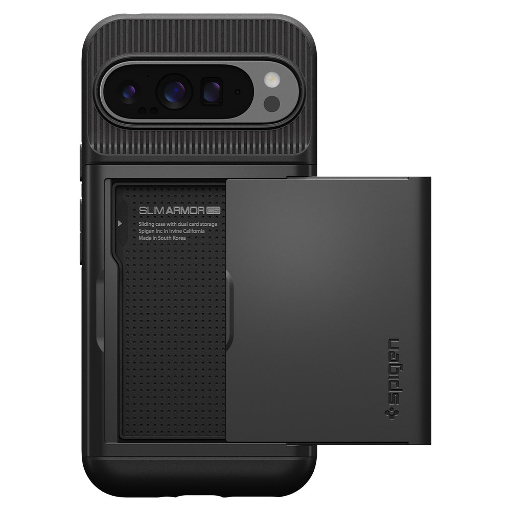 Custodia per Google Pixel 9 Pro XL, Spigen, Slim Armor CS, Nera ACS07729