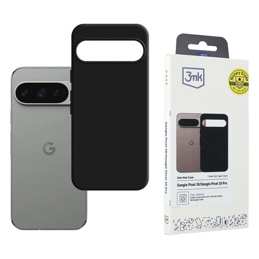 Custodia per Google Pixel 10 Pro / 10, 3MK, Nera Opaca