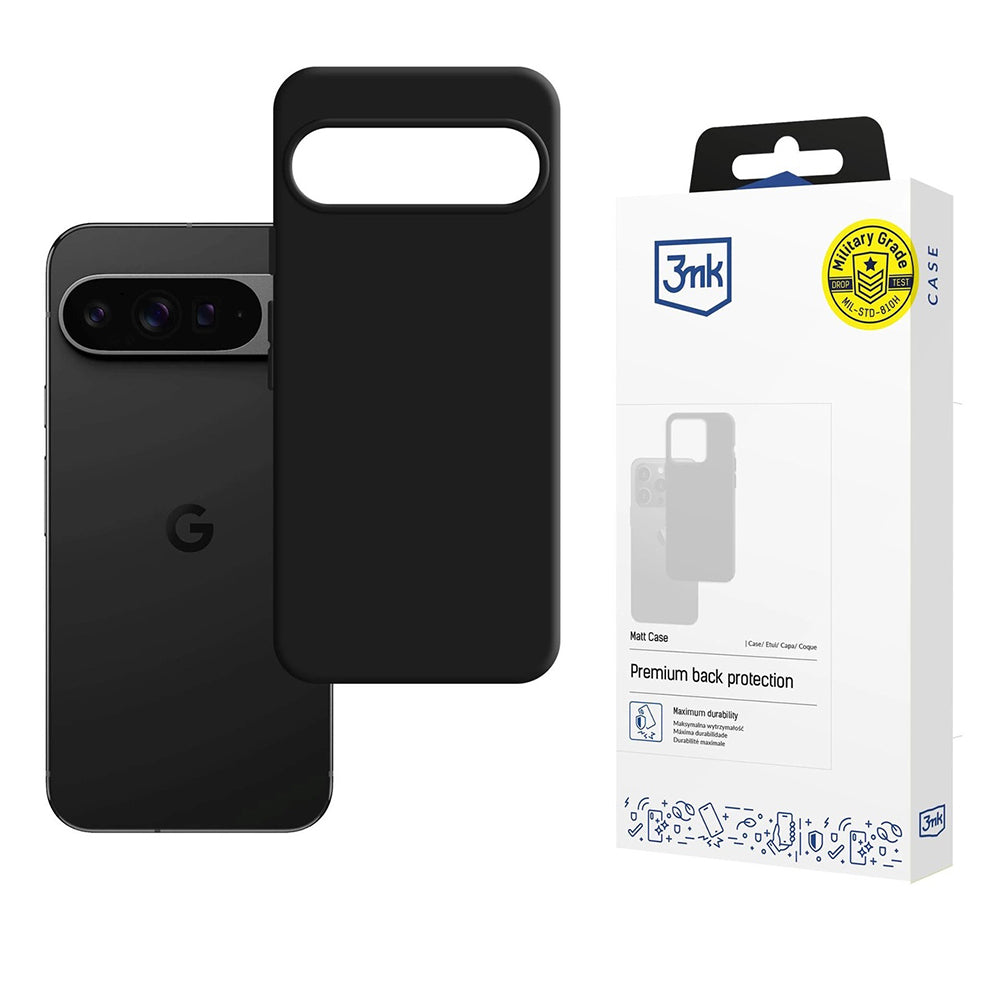 Custodia per Google Pixel 10 Pro XL, 3MK, Nera Opaca
