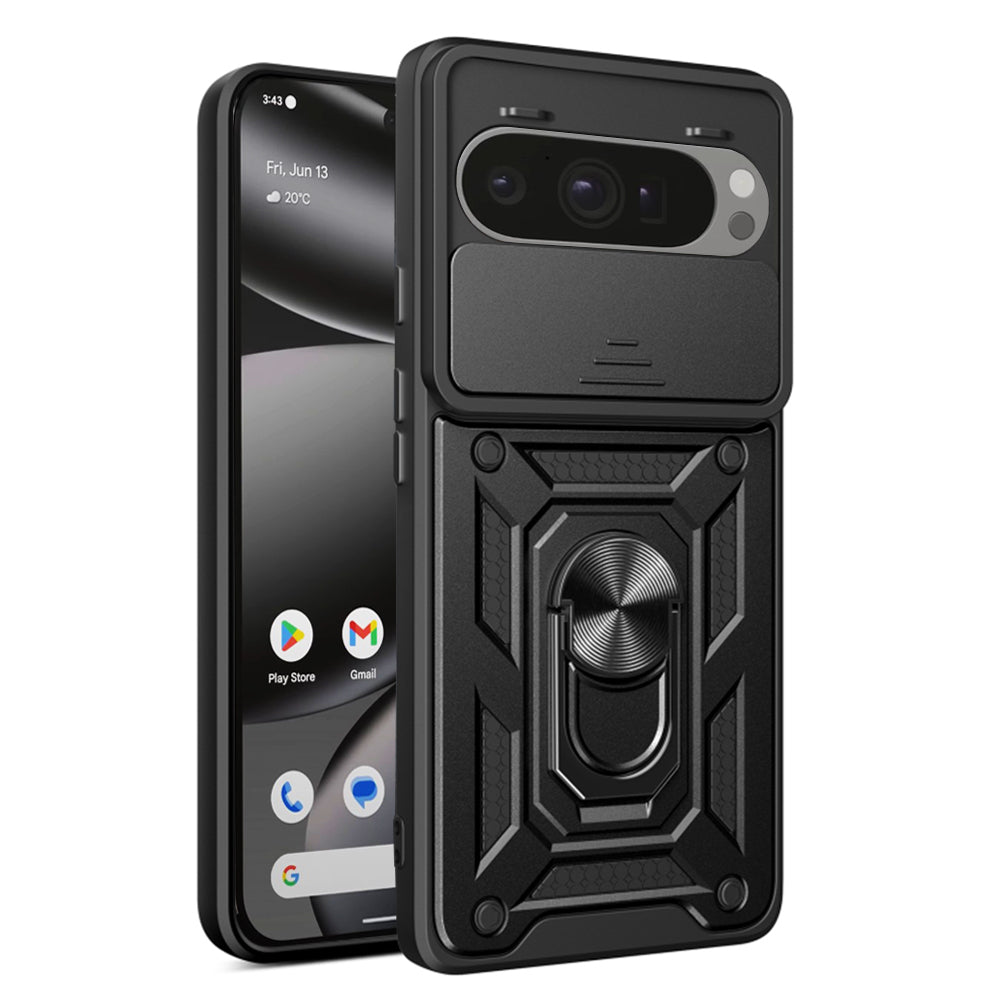 Custodia per Google Pixel 10 Pro XL, Techsuit, CamShield, Nera