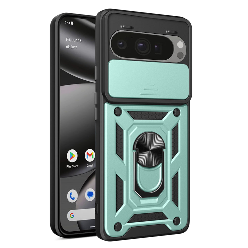 Custodia per Google Pixel 10 Pro XL, Techsuit, CamShield, Verde