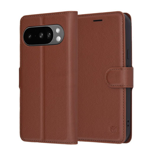 Custodia per Google Pixel 10 Pro XL, Techsuit, Leather Folio, Marrone