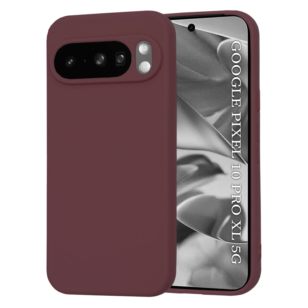 Case for Google Pixel 10 Pro XL, Techsuit, SoftFlex, Burgundy