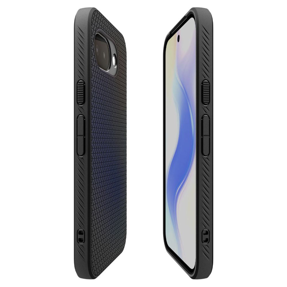 Custodia per Google Pixel 10a, Spigen, Liquid Air, Nera Opaca ACS11285