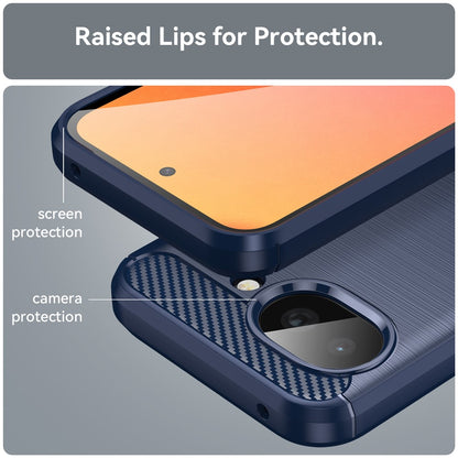 Custodia per Google Pixel 10a, Techsuit, Carbonio, Blu