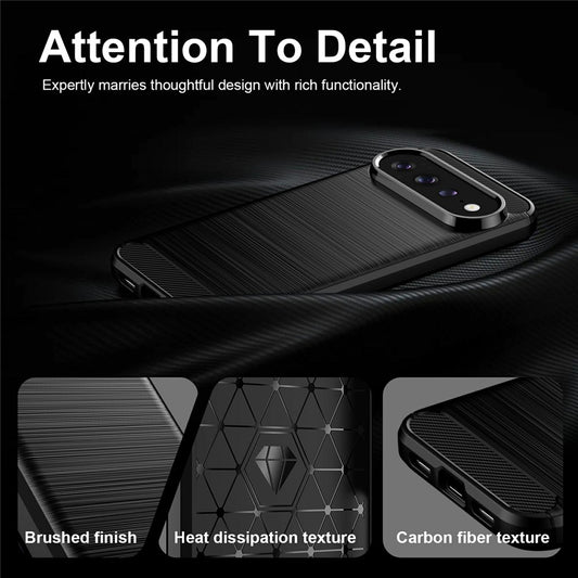 Custodia per Google Pixel 11 Pro / 11, Techsuit, Carbonio, Nera