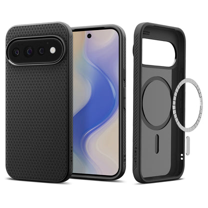 Custodia per Google Pixel 11 Pro, Spigen, Liquid Air, Nero Opaco ACS11428