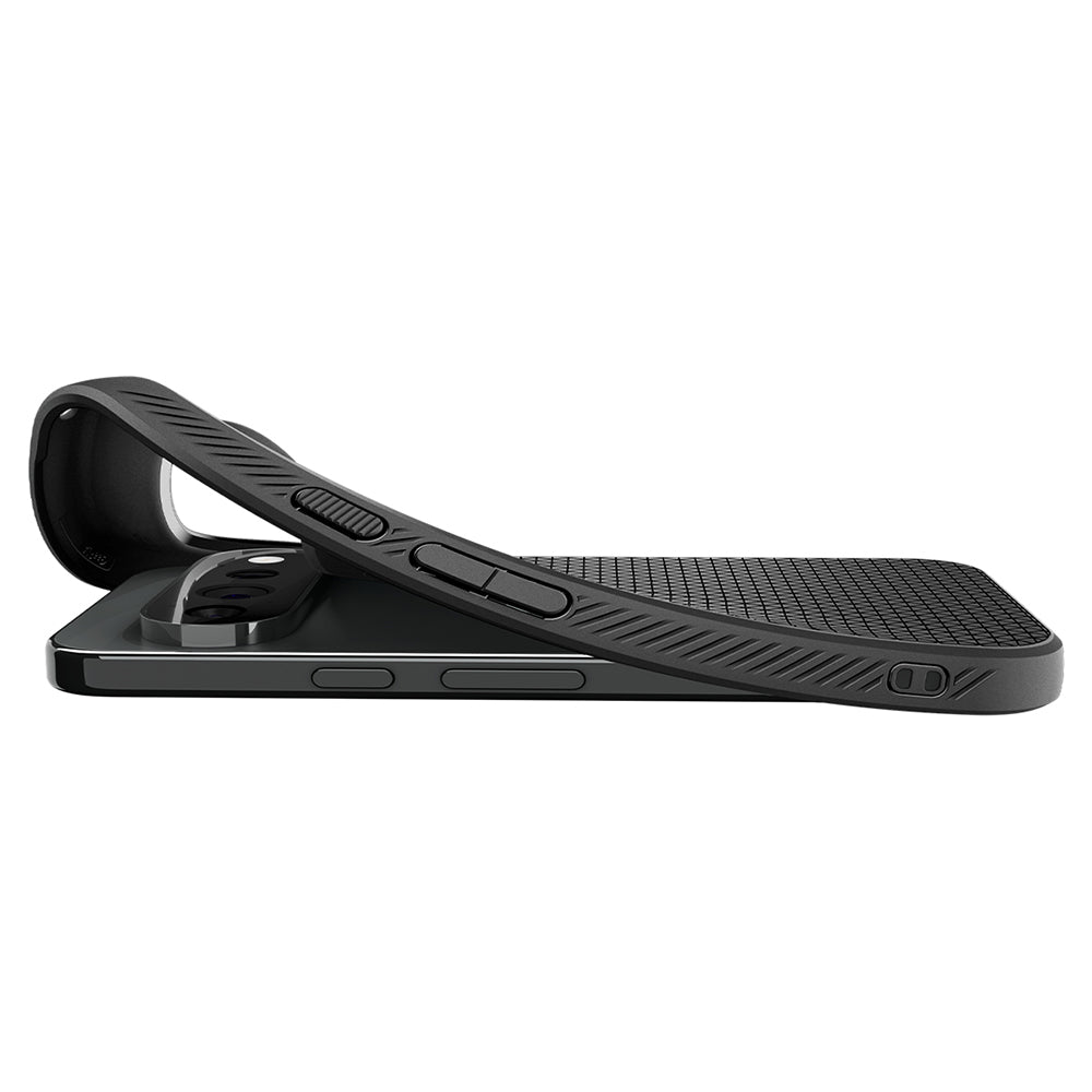 Custodia per Google Pixel 11 Pro, Spigen, Liquid Air, Nero Opaco ACS11428