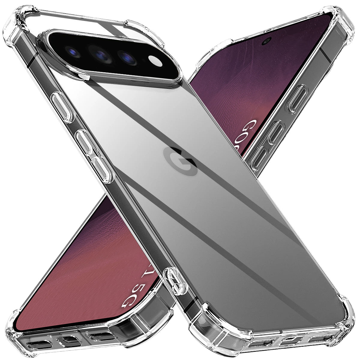 Custodia per Google Pixel 11, Techsuit, Shockproof Clear, Trasparente