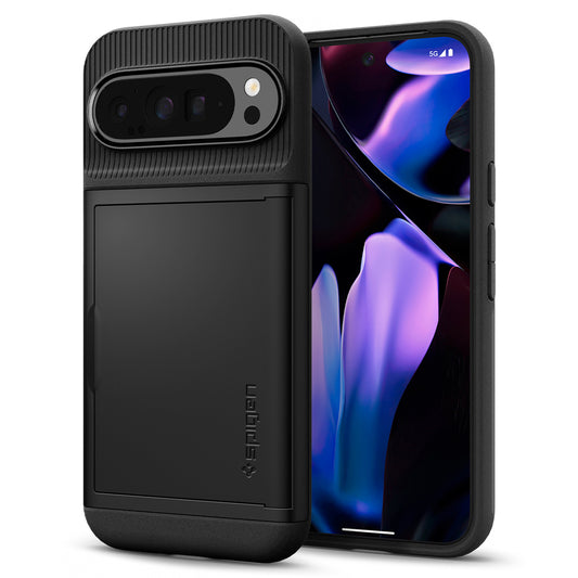 Custodia per Google Pixel 9 Pro XL, Spigen, Slim Armor CS, Nera ACS07729