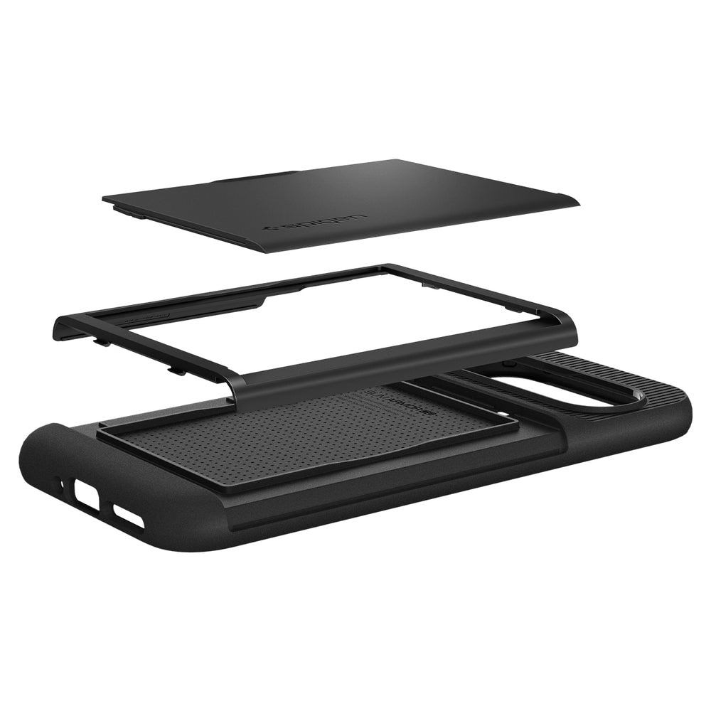 Custodia per Google Pixel 9 Pro XL, Spigen, Slim Armor CS, Nera ACS07729