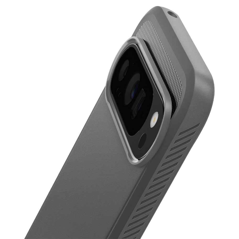 Custodia per Google Pixel 9 Pro XL, Spigen, Rugged Armor, Grigio ACS07784