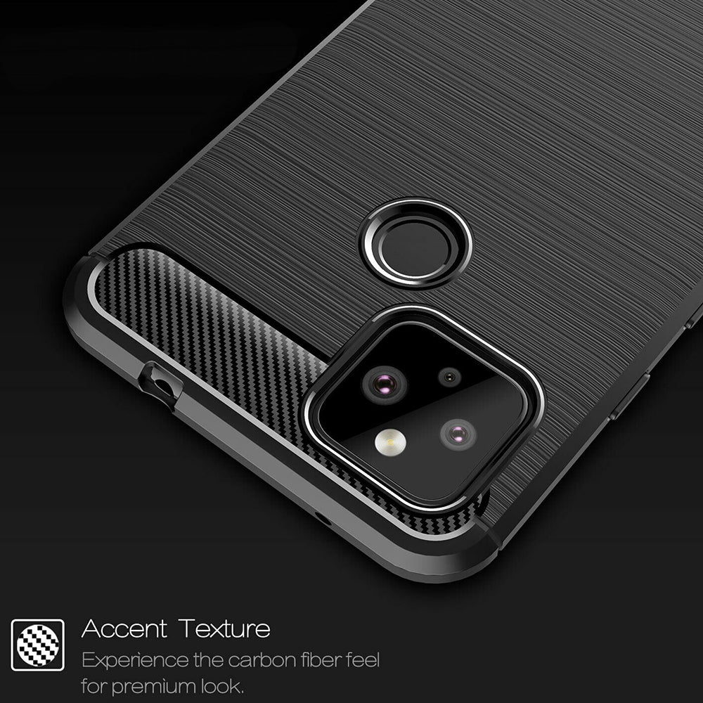 Case for Google Pixel 4a 5G, Techsuit, Carbon, Black