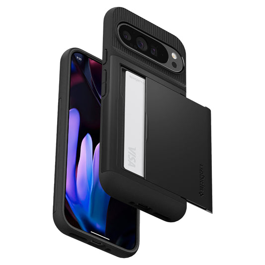 Custodia per Google Pixel 9 Pro XL, Spigen, Slim Armor CS, Nera ACS07729