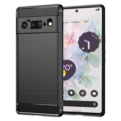 Custodia per Google Pixel 6 Pro, Techsuit, Carbonio, Nera