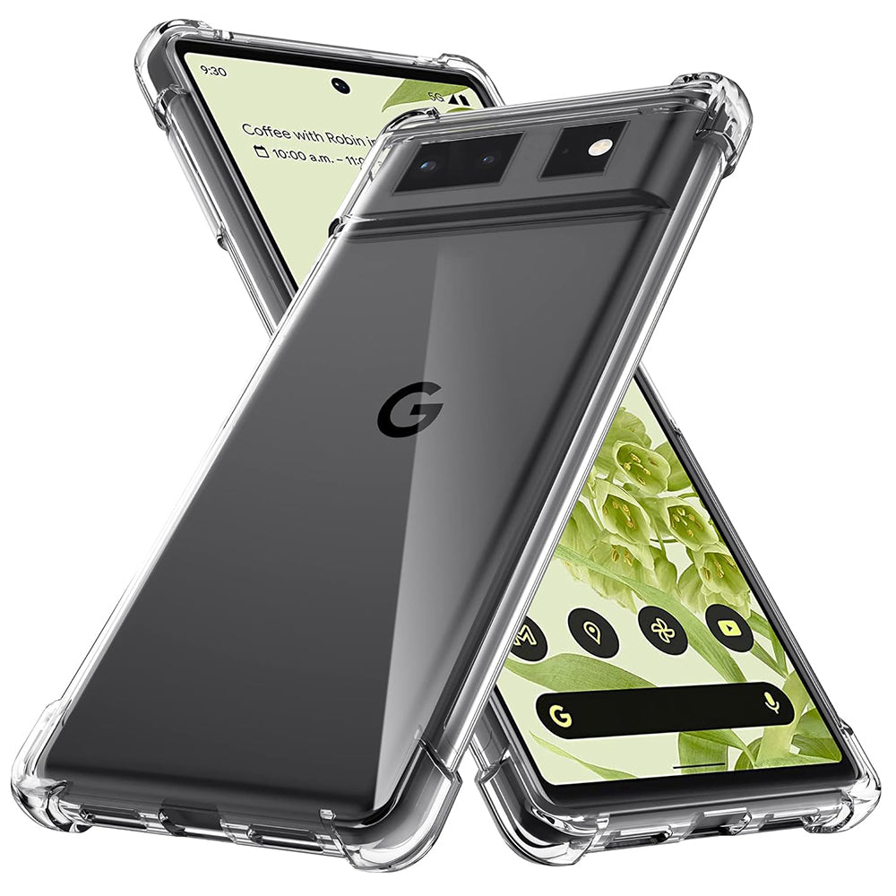 Case for Google Pixel 6, Techsuit, Shockproof Clear, Transparent