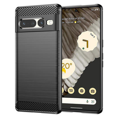 Custodia per Google Pixel 7 Pro, Techsuit, Carbonio, Nera