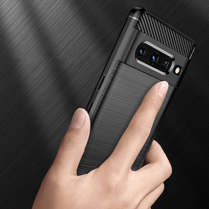 Custodia per Google Pixel 7 Pro, Techsuit, Carbonio, Nera