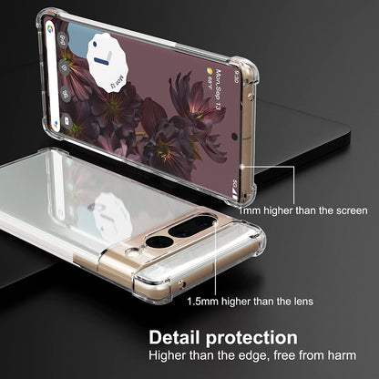 Custodia per Google Pixel 7 Pro, Techsuit, Shockproof Clear, Trasparente