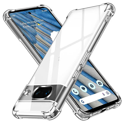 Custodia per Google Pixel 7, Techsuit, Shockproof Clear, Trasparente