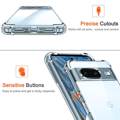 Custodia per Google Pixel 7, Techsuit, Shockproof Clear, Trasparente