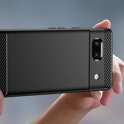 Custodia per Google Pixel 7a, Techsuit, Carbonio, Nera