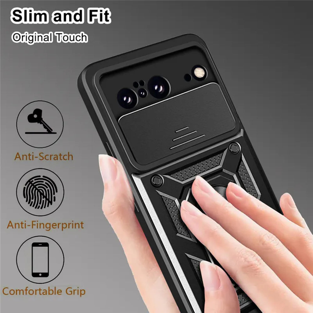 Custodia per Google Pixel 8, Techsuit, CamShield, Nera
