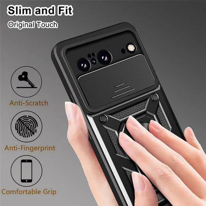 Custodia per Google Pixel 8, Techsuit, CamShield, Nera