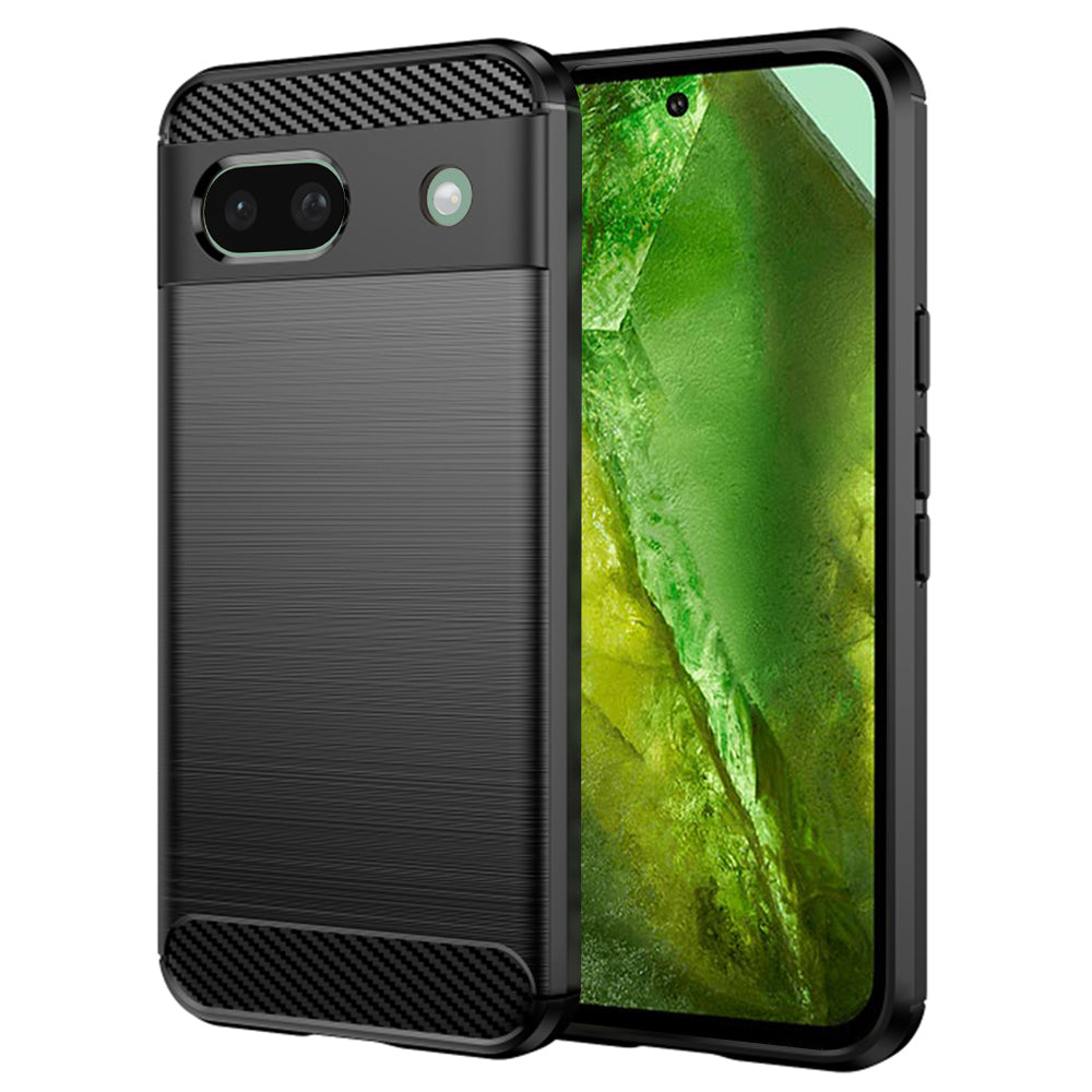Custodia per Google Pixel 8a, Techsuit, Carbonio, Nera