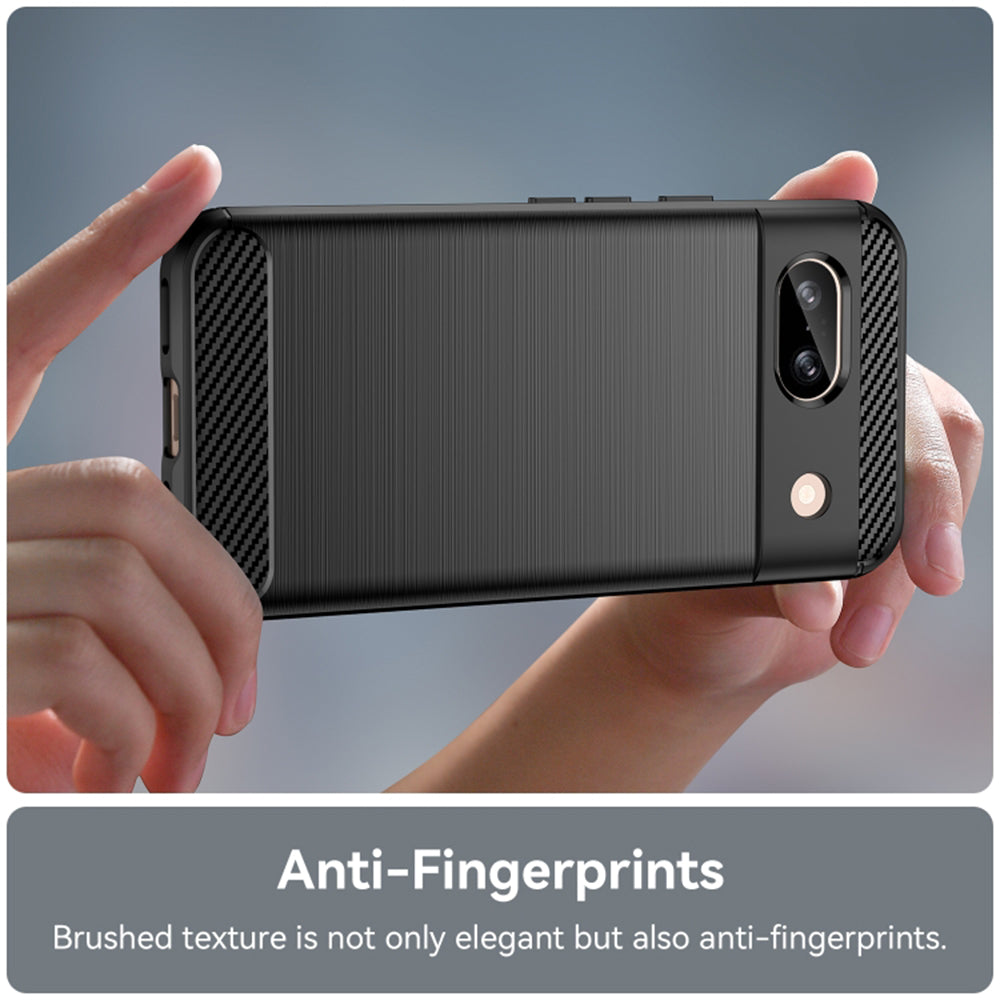 Custodia per Google Pixel 8a, Techsuit, Carbonio, Nera