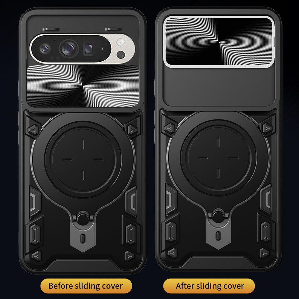 Custodia per Google Pixel 9 / 9 Pro, Techsuit, CamGuard Pro, Rosa Dorato