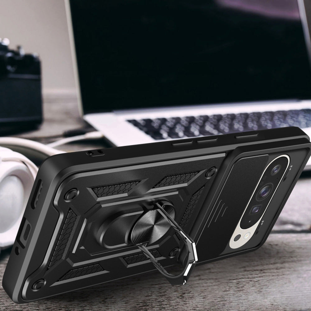 Custodia per Google Pixel 9 / 9 Pro, Techsuit, CamShield, Nera