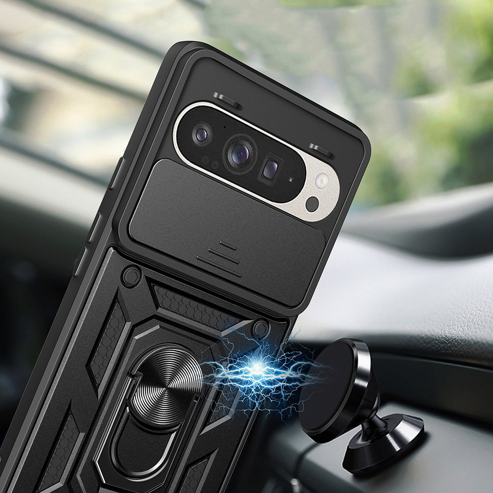 Custodia per Google Pixel 9 / 9 Pro, Techsuit, CamShield, Nera