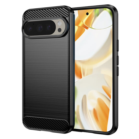 Custodia per Google Pixel 9 / 9 Pro, Techsuit, Carbonio, Nera