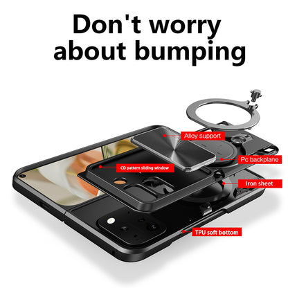 Custodia per Google Pixel 9 Pro Fold, Techsuit, CamGuard Pro, Rossa