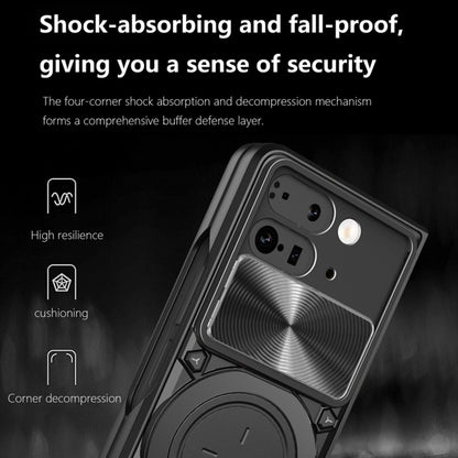 Custodia per Google Pixel 9 Pro Fold, Techsuit, CamGuard Pro, Rossa