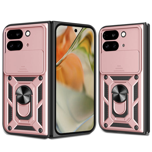 Custodia per Google Pixel 9 Pro Fold, Techsuit, CamShield, Rosa