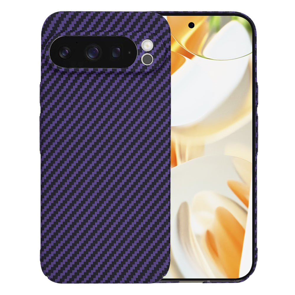 Custodia per Google Pixel 9 Pro, Techsuit, Carbonite FiberShell, Viola
