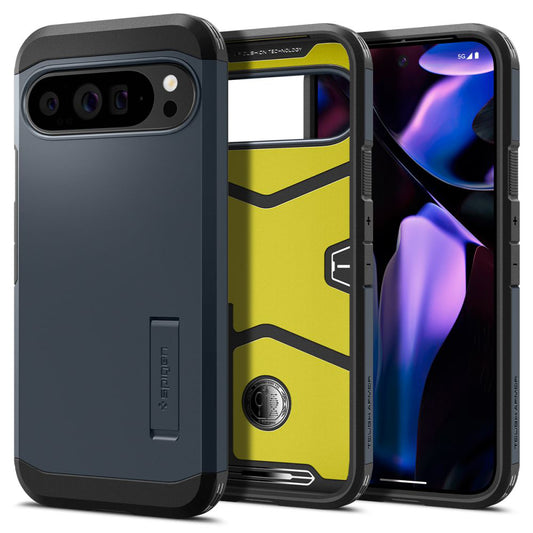 Custodia per Google Pixel 9 Pro XL, Spigen, Tough Armor, Blu