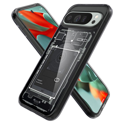 Custodia per Google Pixel 9 Pro XL, Spigen, Ultra Hybrid Zero One, Nera ACS07722