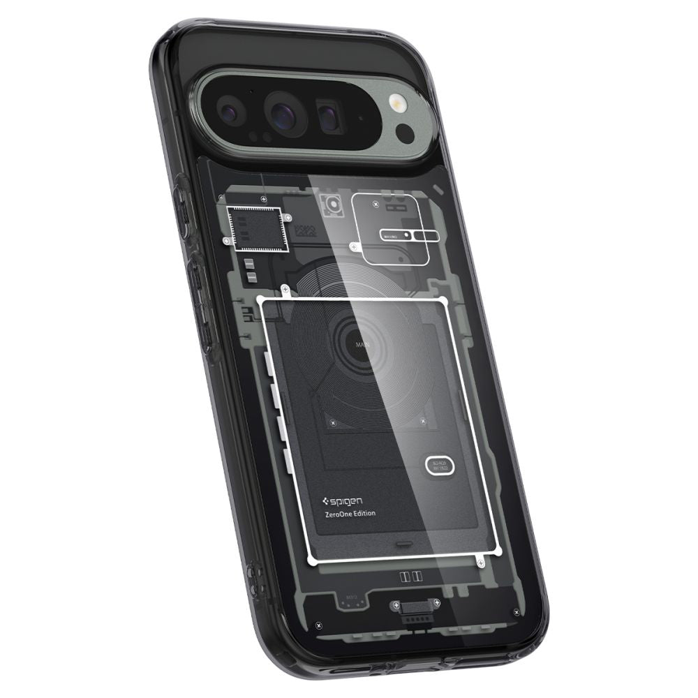Custodia per Google Pixel 9 Pro XL, Spigen, Ultra Hybrid Zero One, Nera ACS07722