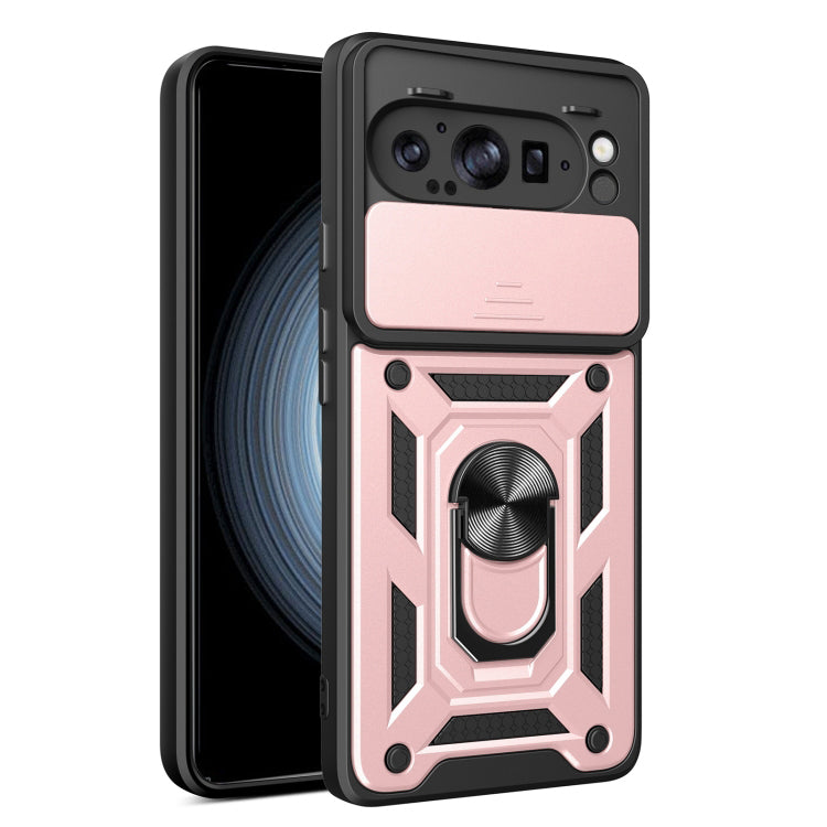 Custodia per Google Pixel 9 Pro XL, Techsuit, CamShield, Rosa