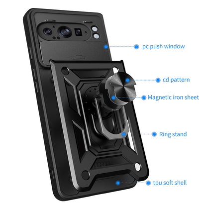 Custodia per Google Pixel 9 Pro XL, Techsuit, CamShield, Rosa