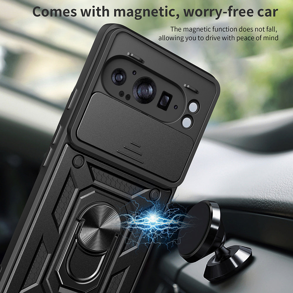 Custodia per Google Pixel 9 Pro XL, Techsuit, CamShield, Rosa