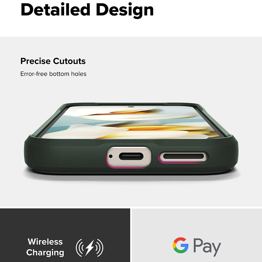 Custodia per Google Pixel 9a, Ringke, Onyx, Verde Scuro