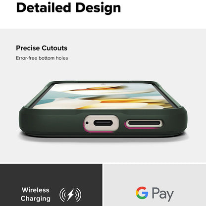 Custodia per Google Pixel 9a, Ringke, Onyx, Verde Scuro